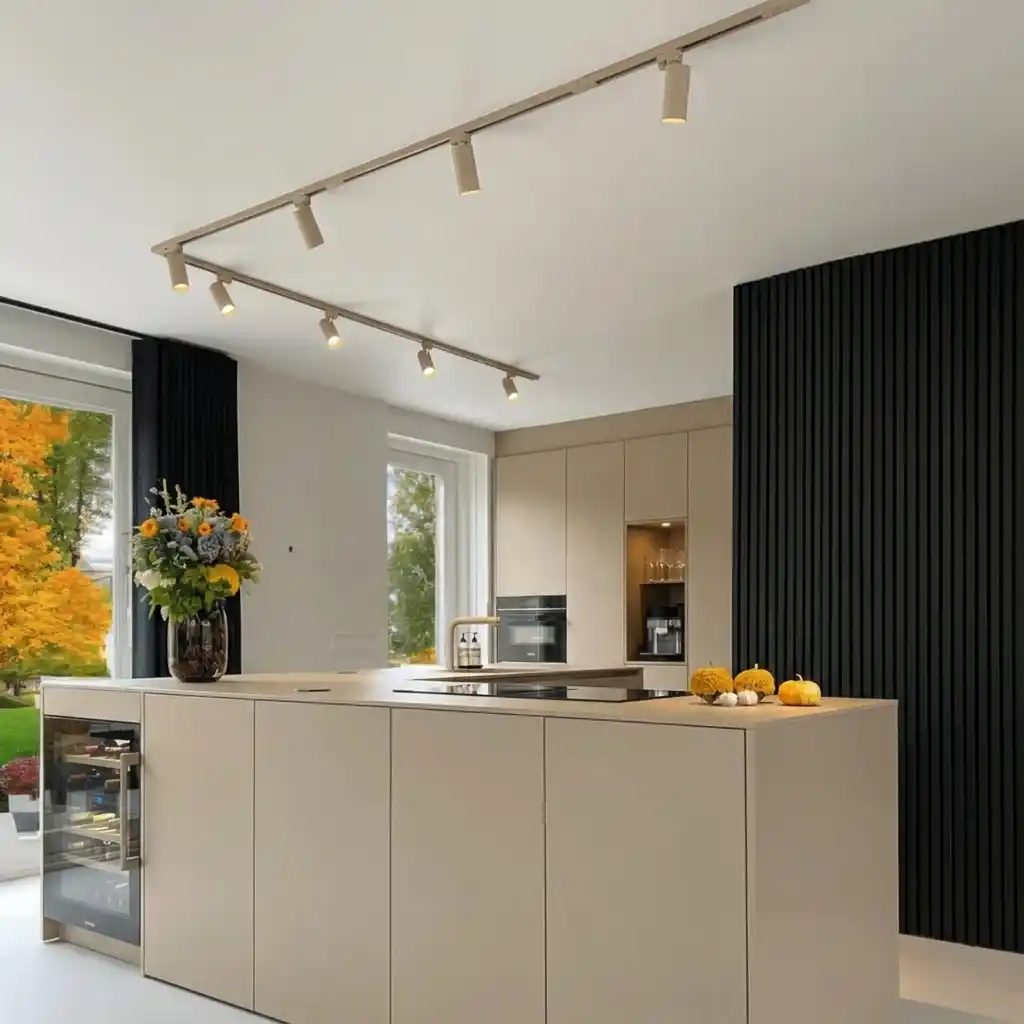 Highlight Trackline railsysteem in beige en cacao