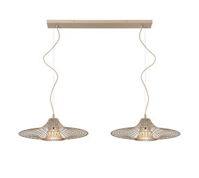 ELLIS - Hanglamp - 2xE27 - Taupe | Essential ELLIS - Hanglamp - 2xE27 - Taupe | Essential