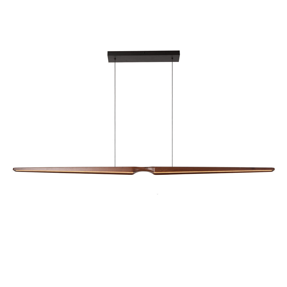 HALMSTAD - Hanglamp - LED Dimb. - CCT - 1x28W 2200K/4000K - Donkere Houtlook | Vibes