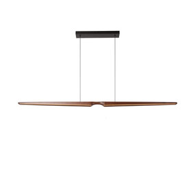 HALMSTAD - Hanglamp - LED Dimb. - CCT - 1x28W 2200K/4000K - Donkere Houtlook | Vibes