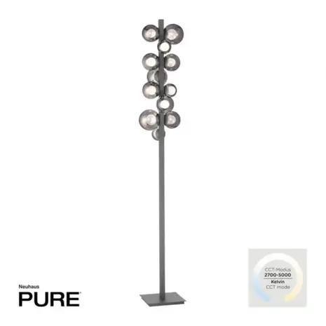 Neuhaus PURE Vloerlamp Popup H 160 cm donker grijs Neuhaus PURE Vloerlamp Popup H 160 cm donker grijs
