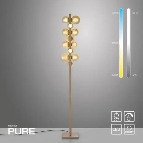 Neuhaus PURE Vloerlamp Popup H 160 cm champagne Neuhaus PURE Vloerlamp Popup H 160 cm champagne