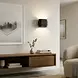 Artdelight Wandlamp Metz L 20 cm gips zwart