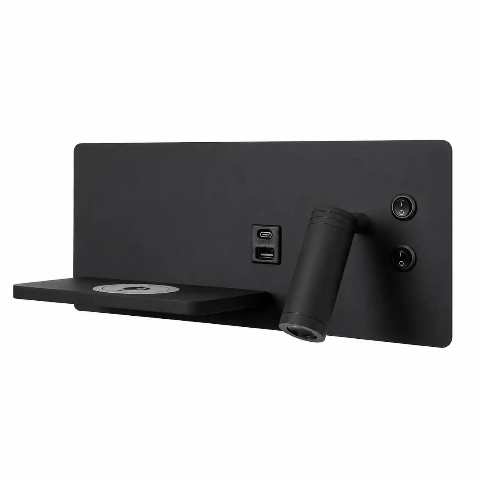 Artdelight Wandlamp Charge USB rechts zwart
