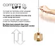 Freelight Hanglamp Rosa 3 lichts Ø 30 cm comfortlift rosé goud Freelight Hanglamp Rosa 3 lichts Ø 30 cm comfortlift rosé goud