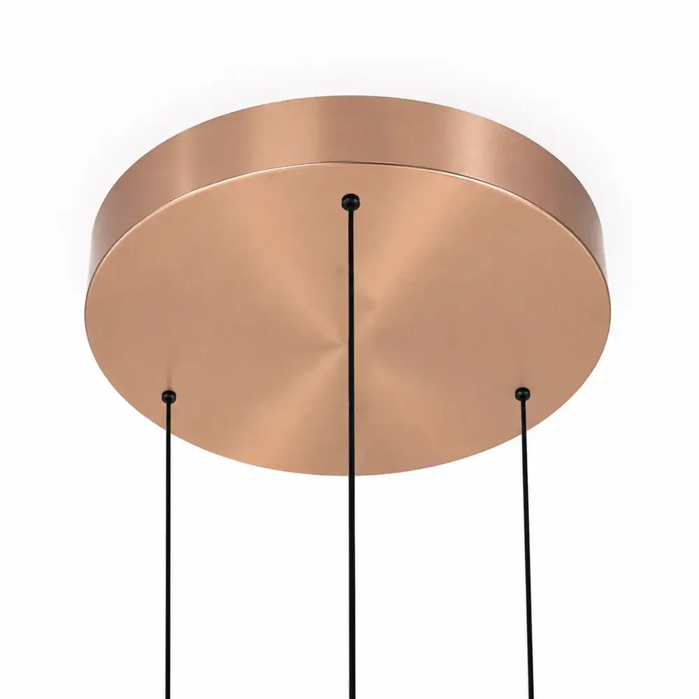 Freelight Hanglamp Rosa 3 lichts Ø 30 cm comfortlift rosé goud Freelight Hanglamp Rosa 3 lichts Ø 30 cm comfortlift rosé goud