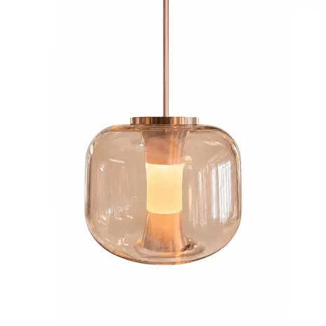Freelight Hanglamp Rosa 1 lichts Ø 21 cm comfortlift rosé goud Freelight Hanglamp Rosa 1 lichts Ø 21 cm comfortlift rosé goud