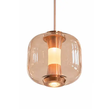 Freelight Hanglamp Rosa 1 lichts Ø 21 cm comfortlift rosé goud Freelight Hanglamp Rosa 1 lichts Ø 21 cm comfortlift rosé goud