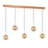 Hanglamp Rosa 5 lichts L 120 cm comfortlift rosé goud Hanglamp Rosa 5 lichts L 120 cm comfortlift rosé goud