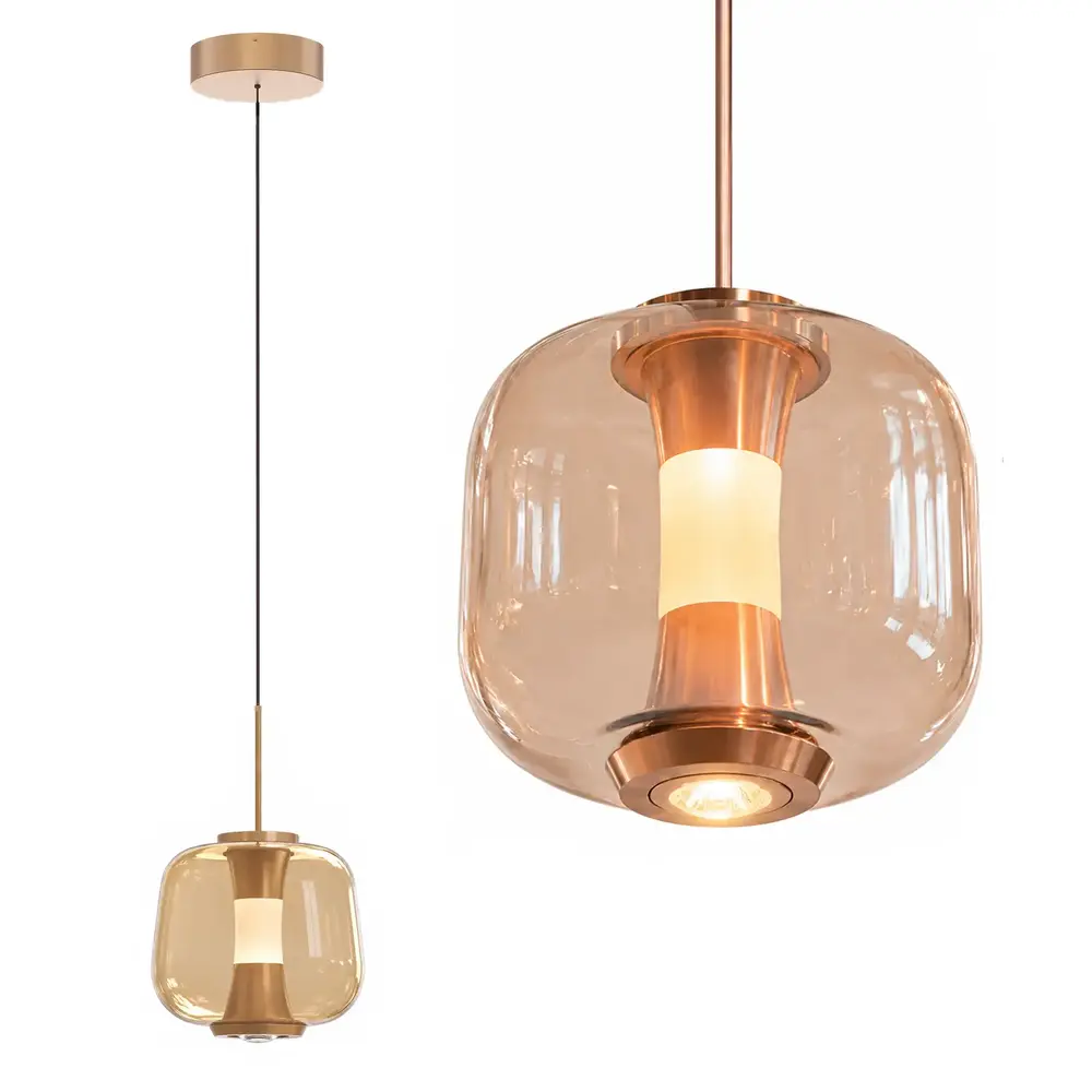 Freelight Hanglamp Rosa 1 lichts Ø 21 cm comfortlift rosé goud Freelight Hanglamp Rosa 1 lichts Ø 21 cm comfortlift rosé goud