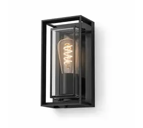 Artdelight Buitenlamp Leeds H 26 cm zwart