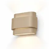 Artdelight Wandlamp Metz L 20 cm gips champagne Artdelight Wandlamp Metz L 20 cm gips champagne
