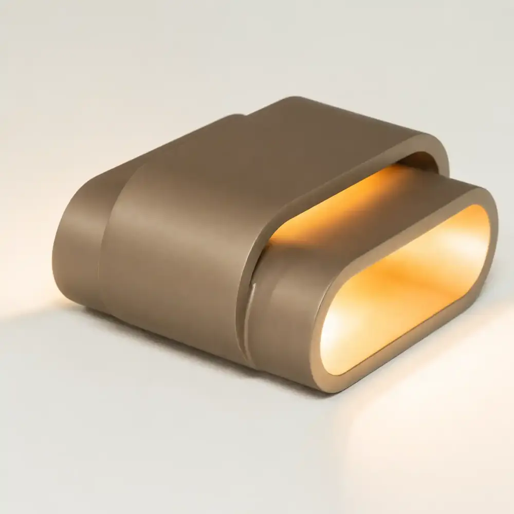 Artdelight Wandlamp Metz L 20 cm gips champagne