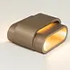 Artdelight Wandlamp Metz L 20 cm gips champagne