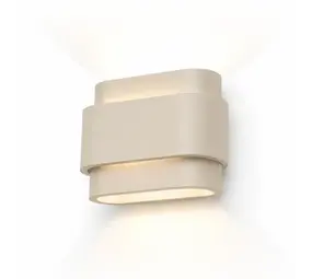 Artdelight Wandlamp Metz L 20 cm gips beige Artdelight Wandlamp Metz L 20 cm gips beige