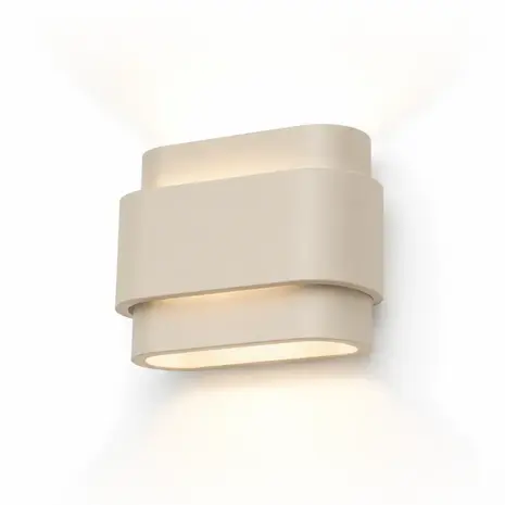 Artdelight Wandlamp Metz L 20 cm gips beige Artdelight Wandlamp Metz L 20 cm gips beige