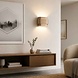 Artdelight Wandlamp Metz L 20 cm gips champagne