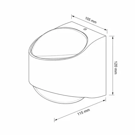 Artdelight Buitenlamp London H 12 cm wit Artdelight Buitenlamp London H 12 cm wit