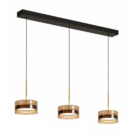 Highlight Hanglamp Enzo 3 lichts L 95 cm zwart Highlight Hanglamp Enzo 3 lichts L 95 cm zwart
