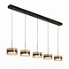 Highlight Hanglamp Enzo 5 lichts L 150 cm zwart Highlight Hanglamp Enzo 5 lichts L 150 cm zwart