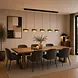 Highlight Hanglamp Enzo 5 lichts L 150 cm zwart Highlight Hanglamp Enzo 5 lichts L 150 cm zwart