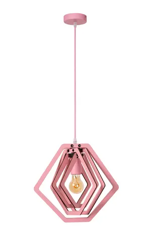 Lucide MAURO - Hanglamp Kinderkamer - 1xE27 - Roze Lucide MAURO - Hanglamp Kinderkamer - 1xE27 - Roze