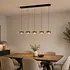 Hanglamp Mini Enzo 5 lichts L 120 cm zwart Hanglamp Mini Enzo 5 lichts L 120 cm zwart