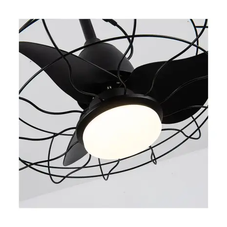 CristalRecord Plafondventilator Freshfan Ø 50 cm outdoor IP65 zwart