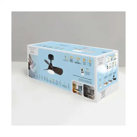 CristalRecord Plafondventilator Bryan Ø 92 cm wit