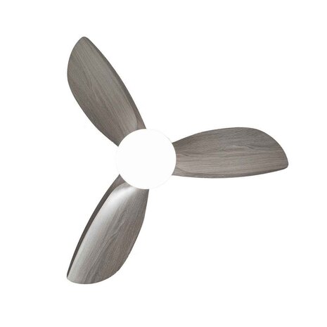 CristalRecord Plafondventilator Bryan Ø 92 cm grijs wit