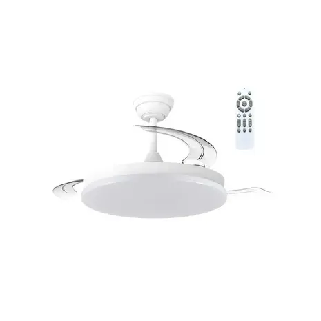 CristalRecord Plafondventilator Milky Eco Ø 106 cm wit
