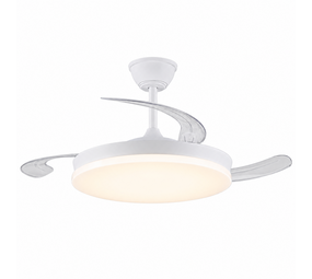 CristalRecord Plafondventilator Milky Eco Ø 106 cm wit CristalRecord Plafondventilator Milky Eco Ø 106 cm wit