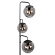Steinhauer Vloerlamp Bollique 3 lichts H 172 cm zwart