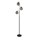Steinhauer Vloerlamp Bollique 3 lichts H 172 cm zwart