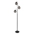 Vloerlamp Bollique 3 lichts H 172 cm zwart