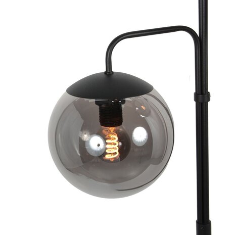 Steinhauer Vloerlamp Bollique 3 lichts H 172 cm zwart