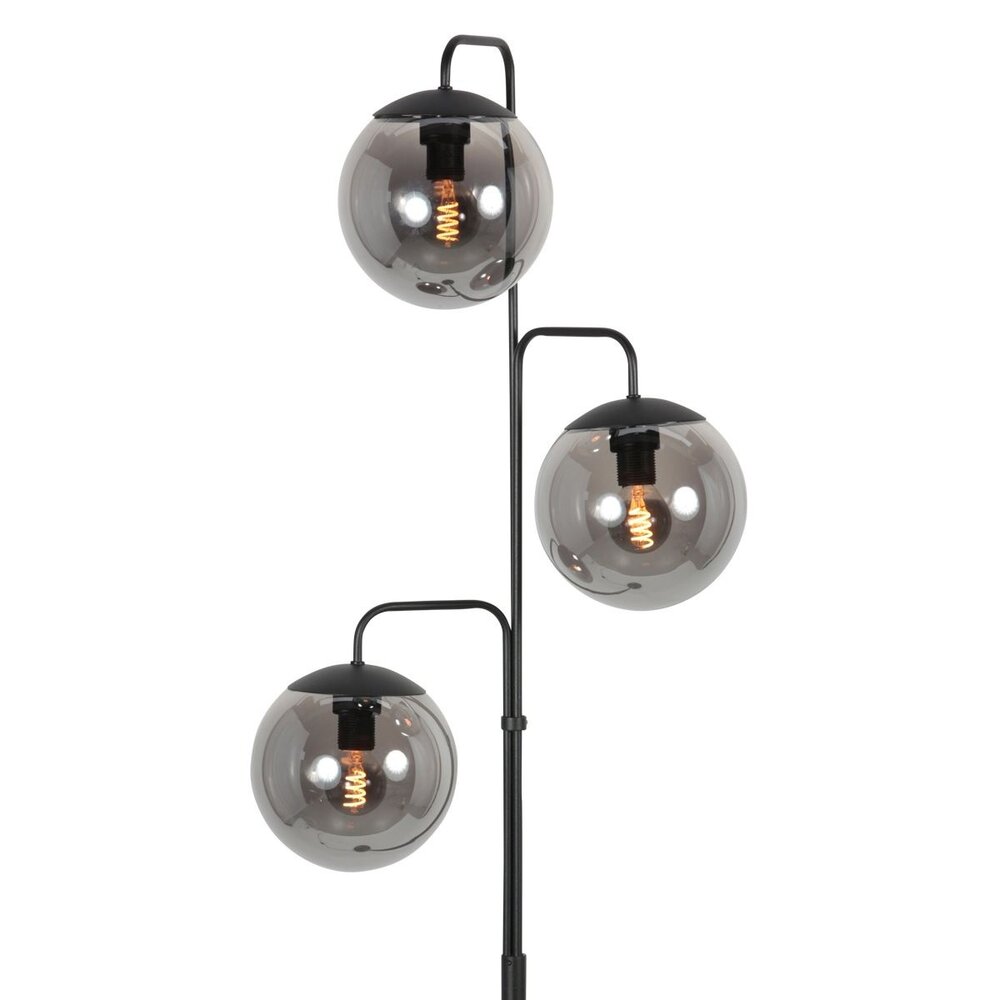 Steinhauer Vloerlamp Bollique 3 lichts H 172 cm zwart