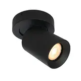 Artdelight Spot Megano 1 lichts rond zwart Artdelight Spot Megano 1 lichts rond zwart