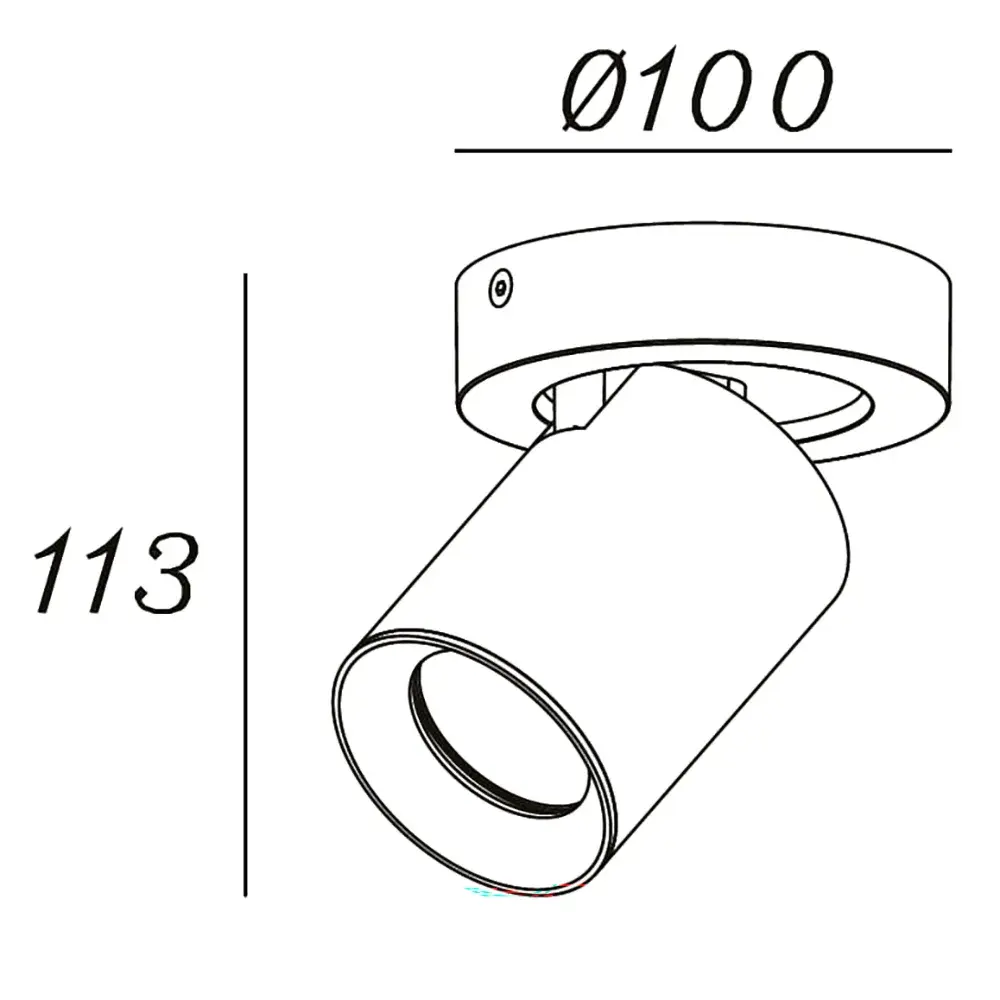 Artdelight Spot Megano 1 lichts rond wit Artdelight Spot Megano 1 lichts rond wit
