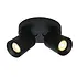 Spot Megano 2 lichts Ø 17 cm zwart Spot Megano 2 lichts Ø 17 cm zwart