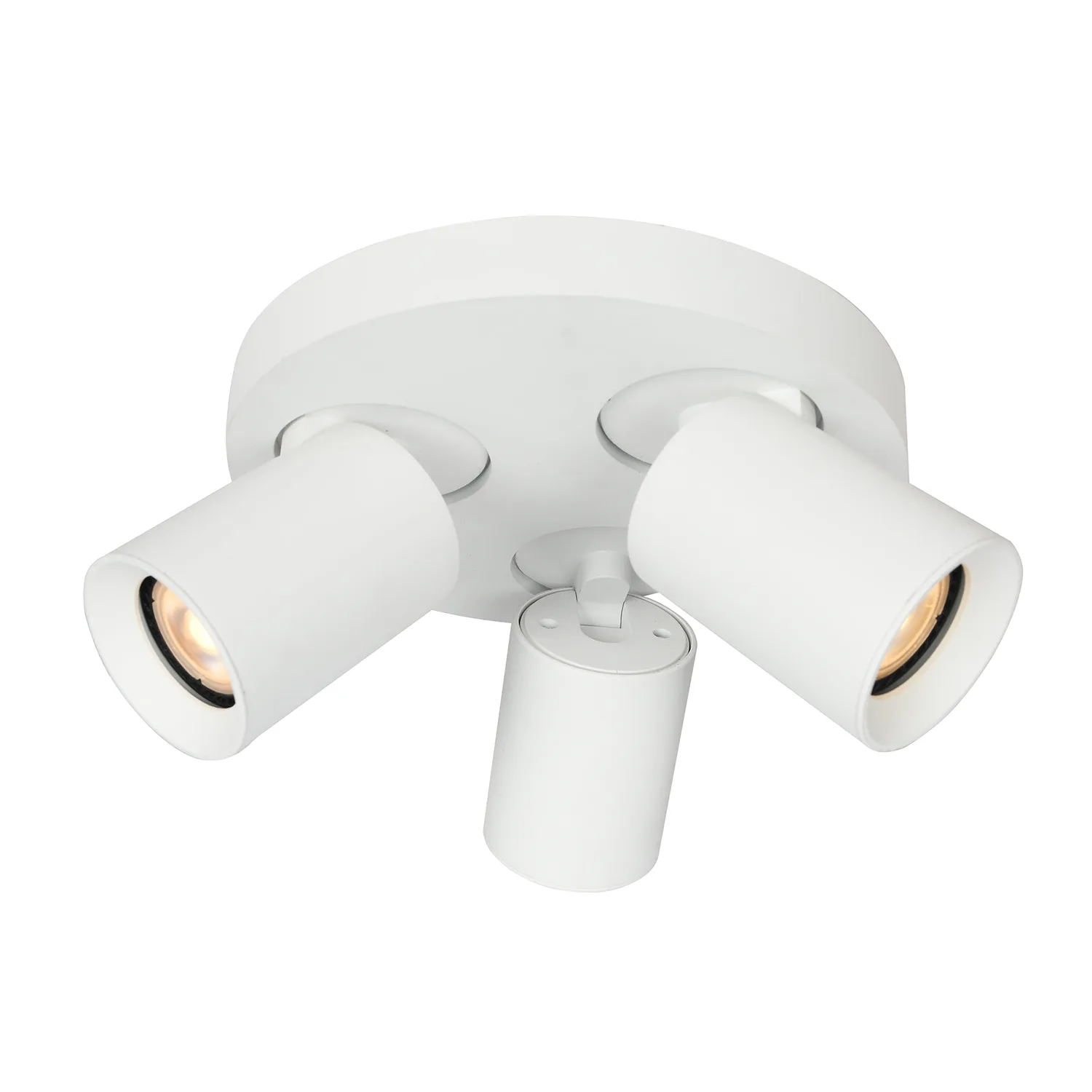 Artdelight Spot Megano 3 lichts Ø 22 cm wit