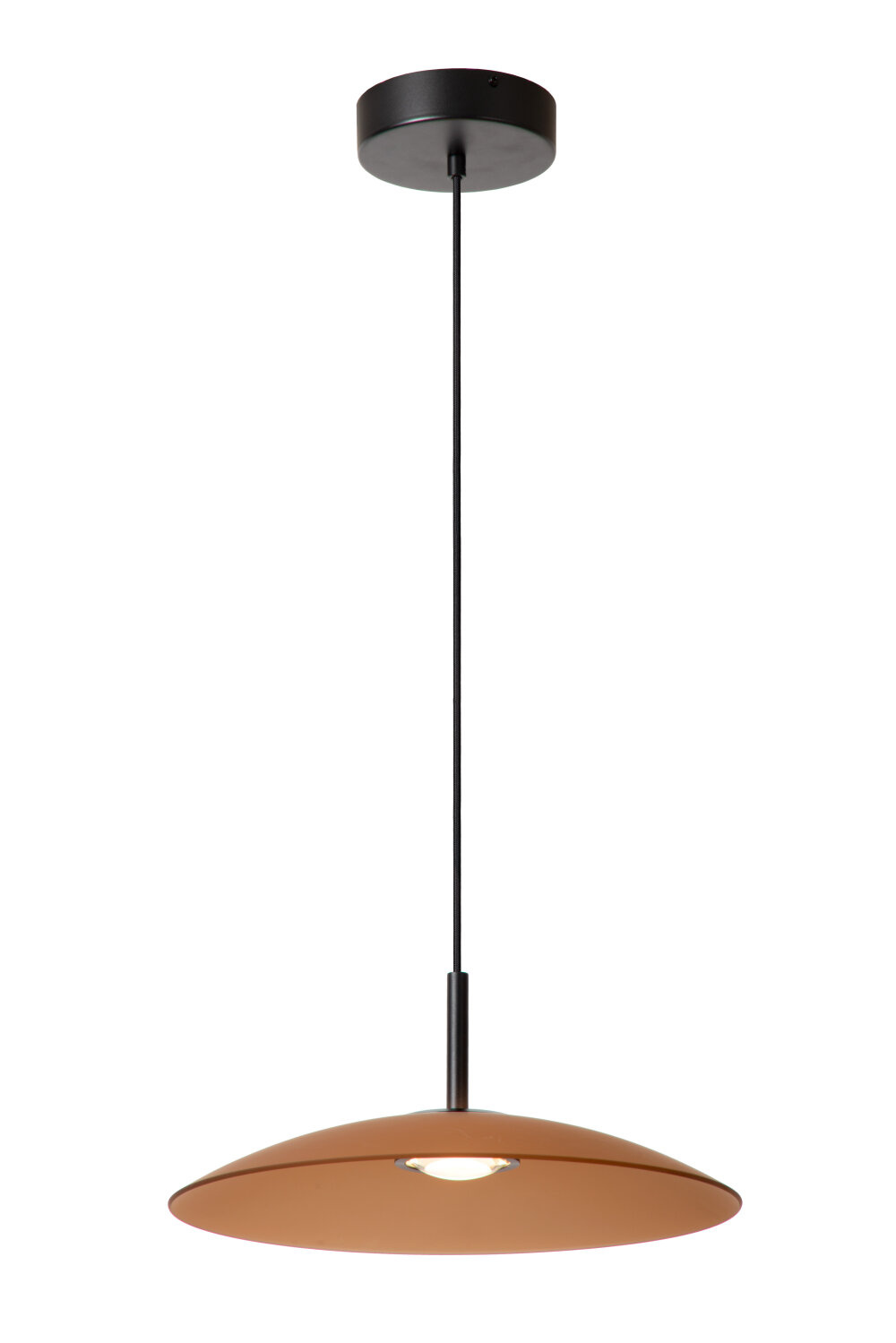 Lucide MENGA - Hanglamp - Ø 40 cm - LED Dimb. - 1x11W 2700K - Amber - Premium