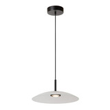 Lucide MENGA - Hanglamp - Ø 40 cm - LED Dimb. - 1x11W 2700K - Opaal - Premium