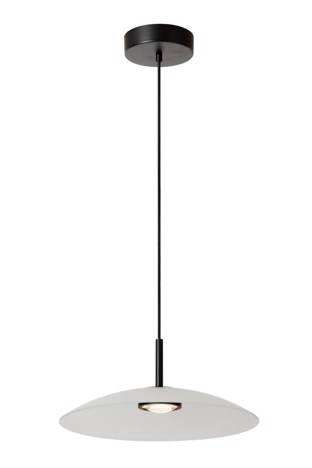 Lucide MENGA - Hanglamp - Ø 40 cm - LED Dimb. - 1x11W 2700K - Opaal - Premium