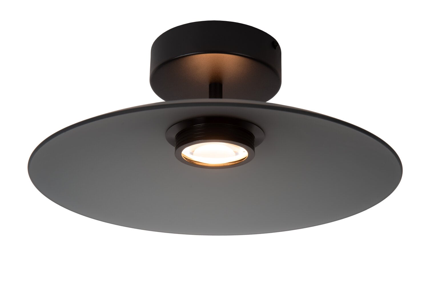 Lucide MENGA - Plafonnière - Ø 40 cm - LED Dimb. - 1x11W 2700K - Fumé - Premium
