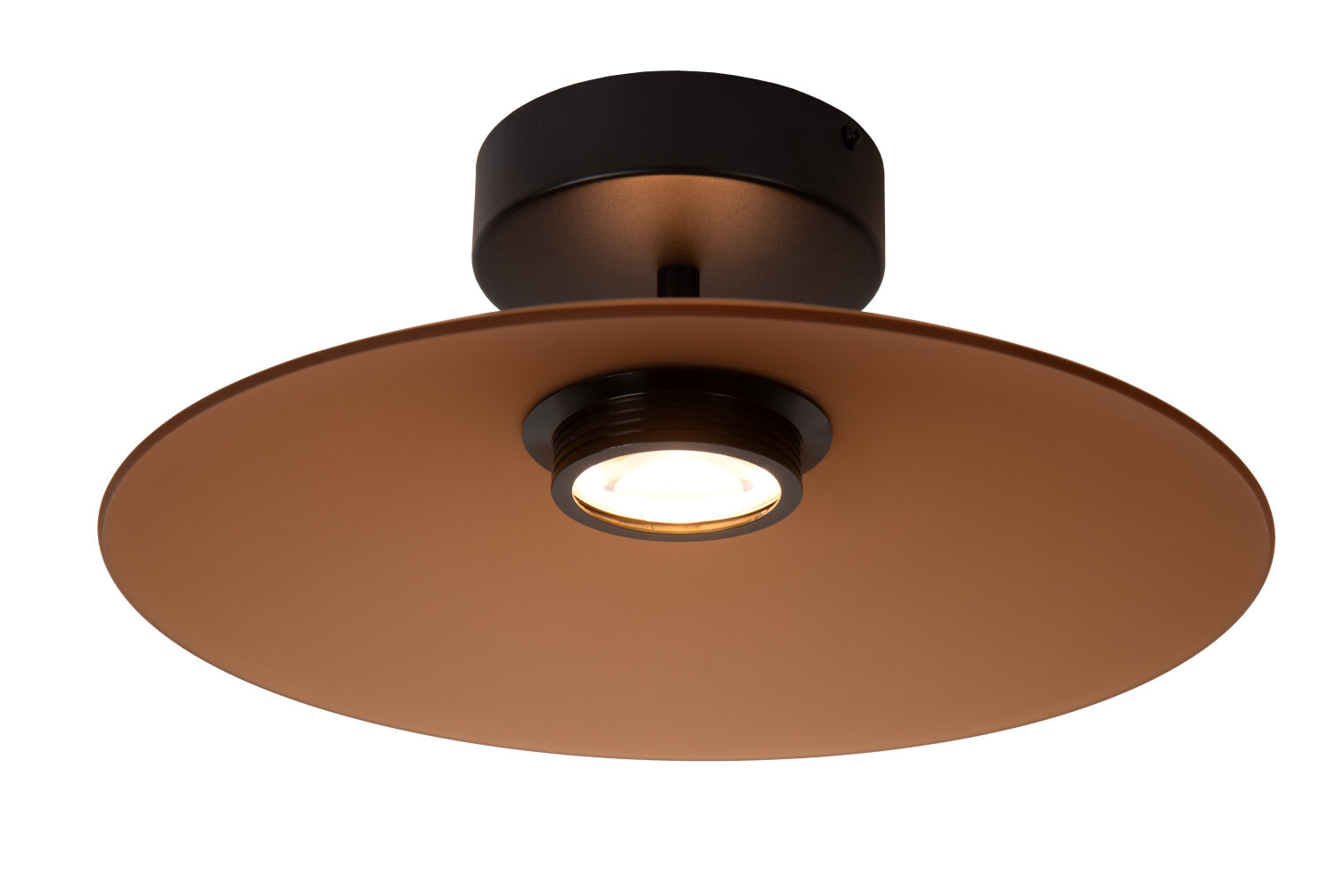 Lucide MENGA - Plafonnière - Ø 40 cm - LED Dimb. - 1x11W 2700K - Amber - Premium