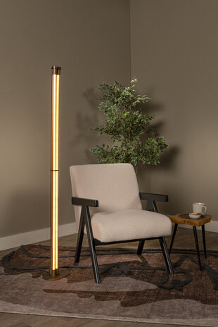 Lucide JANDERIN - Vloerlamp - LED Dimb. - CCT - 2x17W 2200K/3300K - Handbewegingssensor - Champagne kleur - Vibes Lucide JANDERIN - Vloerlamp - LED Dimb. - CCT - 2x17W 2200K/3300K - Handbewegingssensor - Champagne kleur - Vibes