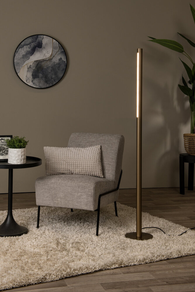 Lucide GRIFFITH - Vloerlamp - Ø 21 cm - LED Dimb. - CCT - 1x18W 2700K/4000K - Brons - Premium Lucide GRIFFITH - Vloerlamp - Ø 21 cm - LED Dimb. - CCT - 1x18W 2700K/4000K - Brons - Premium