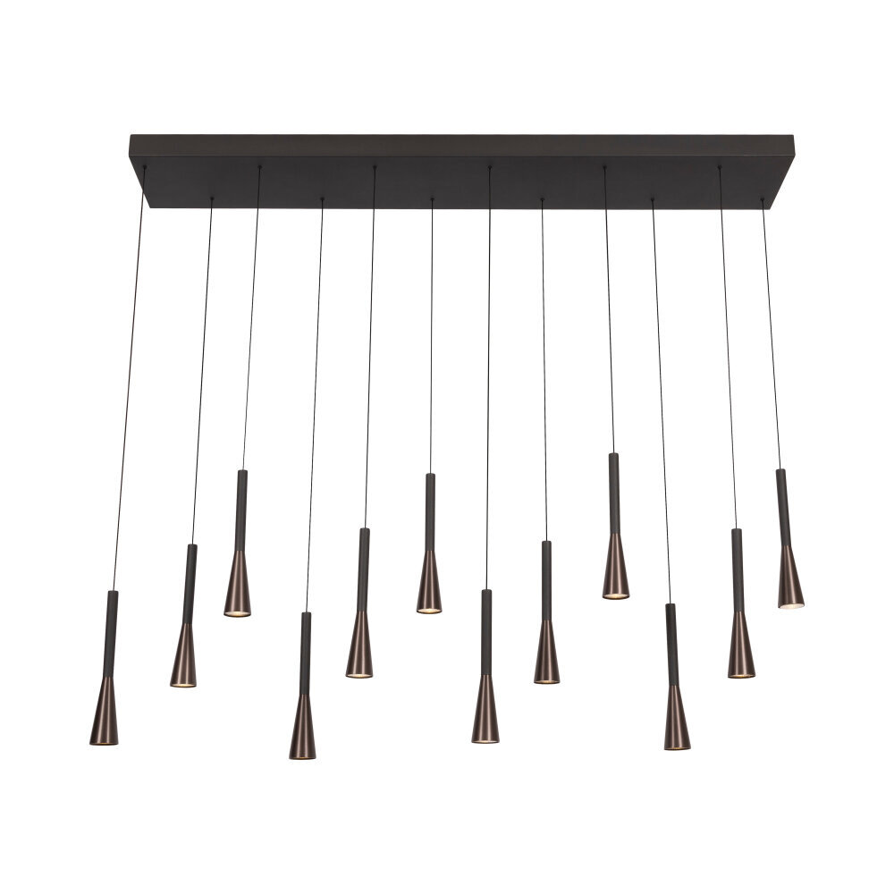 Lucide JOAKIM - Hanglamp - LED Dimb. - CCT - 12x7W 2700K/4000K - Met vervangbare LED-module - Koffie - Premium Lucide JOAKIM - Hanglamp - LED Dimb. - CCT - 12x7W 2700K/4000K - Met vervangbare LED-module - Koffie - Premium