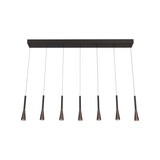 Lucide JOAKIM - Hanglamp - LED Dimb. - CCT - 7x6,2W 2700K/4000K - Met vervangbare LED-module - Koffie - Premium Lucide JOAKIM - Hanglamp - LED Dimb. - CCT - 7x6,2W 2700K/4000K - Met vervangbare LED-module - Koffie - Premium